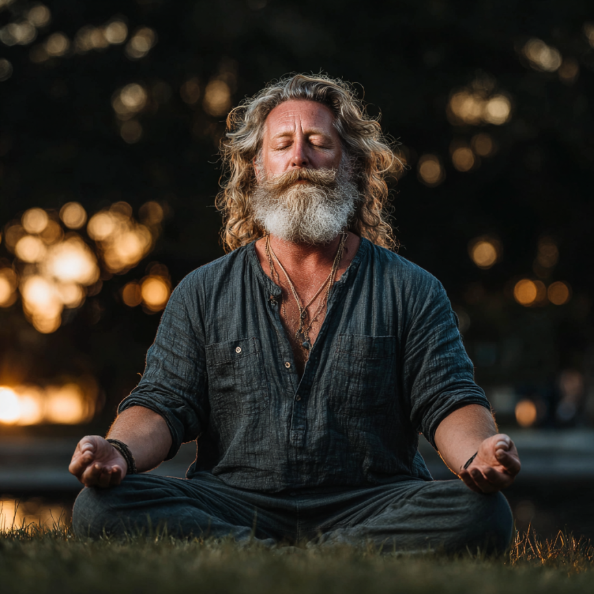 Інструктор допомагає учасникам виконувати вправи хатха-йоги